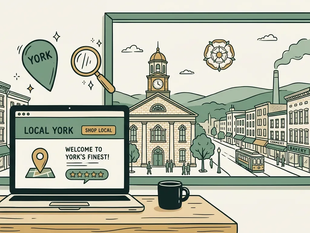 Web design York PA and local SEO dashboard for a local business website